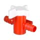 Two-way valve, PP/PE, Ø 11-13mm, NW 8mm, red/white