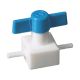 PTFE-valve, two-way, Ø 6,8 mm, NW 3mm, autoklav.