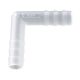 Angled connector, PVDF, for Ø 7-9 mm, cylindrical