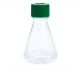 250mL Erlenmeyer Flask, Vent Cap, Plain Bottom, PETG, Sterile, CS12