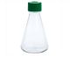 500mL Erlenmeyer Flask, Vent Cap, Plain Bottom, PETG, Sterile, CS12