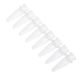 TUBE & CAP, PCR 8-Strip 0.2mL Tube & Dome Cap, Non-sterile (Tubes and Caps Packed Separately), 125/bag, CS125