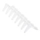 PCR 8-Strip Tubes, 0.1mL, Attached Flat Caps, Clear, Non-sterile, 120/bag, CS120