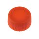 CAP ONLY, Screw Top Micro Tube Cap, O-Ring, Opaque, Orange, Non-sterile, CS1000