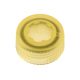 CAP ONLY, Screw Top Micro Tube Cap, O-Ring, Translucent, Yellow, Non-sterile, CS1000