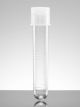 Polystyrene Test Tube, Round Bottom, 12x75mm, 5mL, with Clear Snap Cap, Sterile, Individually Wrapped, CS500
