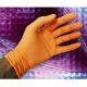 Orange Nitrile Boxed Gloves Exam and Industrial, Size S, Textured Finger, 10in, 5mil, CS1000
