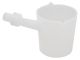 Beaker Double Spouted w Grad, HDPE 500mL