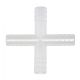 Tubing Connector 4 Way, PP 13.5mm