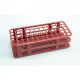 Rack Test Tube 90 Place Red, PP 13mm