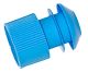 Test Tube Stoppers Blue, LDPE 15-17mm