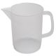 Beaker Low w Handle, PP 500mL