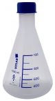 Flask Erlenmeyer w Blue Cap, PP 1000mL