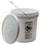 Pail w Cover, HDPE 4gal
