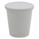 Container w Lid White, PPCO 8oz