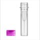 Tube 0.5mL stand clr-t/ pur-cap10-BG/500