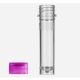 Tube 2mL stand clr-t/pur-cap 10-BG/500