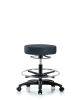 Vinyl Med Hi Stool RG CF Casters