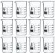 BEAKER, GLASS, BORO 3.3, 50 ML PKG/12