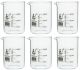 BEAKER, GLASS, BORO 3.3,400ML PKG/6