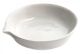 Basin Evaporating, Cap. 35ml, outer dia 65mm, Porcelain, flat form with spout