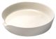 Basin Evaporating, Cap. 300ml, outer dia 150mm, Porcelain, flat form with spout
