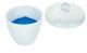 Crucible 25ml., Porcelain with lid, Tall