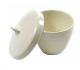 Crucible 100ml., Porcelain with lid, Tall