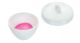 Crucible 50ml., Porcelain with lid, Squat