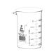 Beakers - Glass, 100ml - ASTM, Low Form, with spout, borosilicate, dual scale graduated