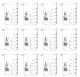 Beakers - Glass, 100ml, pk/12 - ASTM, Low Form, with spout, borosilicate, dual scale graduated