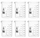 Beakers - Glass - ASTM, Low Form, with spout made of borosilicate glass, graduated, 600 ml, pkg/6
