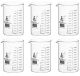 Beakers - Glass - ASTM, Low Form, with spout made of borosilicate glass, graduated, 1000 ml, pkg/6