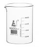 1000ml Beaker Low form, with spout made of borosilicate glass, graduated,