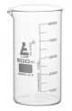 Beaker Tall form, with spout made of borosilicate glass, graduated, 500ml.
