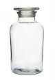 Bottle Reagent, made of soda glass, wide neck with stopper, 1000ml.