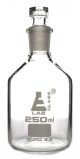 Bottle Reagent, made of borosilicate glass, narrow mouth with interchangeable hexagonal glass hollow stopper 250ml., socket size 19/26