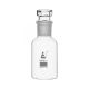 Bottle Reagent, borosilicate glass, wide mouth with interchangeable hexagonal glass hollow stopper 125ml, socket size 29/32