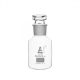 Bottle Reagent, borosilicate glass, wide mouth with interchangeable hexagonal glass hollow stopper 500ml, socket size 45/40
