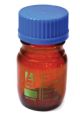 Amber Reagent Bottle with Screw Cap, 100mL, EA
