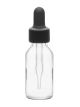 Bottle Dropping, soda glass with screw cap and fitted with dropper, 60ml. (2oz)