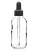 Bottle Dropping, soda glass with screw cap and fitted with dropper, 100ml. (3.3oz)