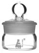 Weighing bottle-low form, borosilicate glass with interchangeable ground stopper, cap. 20ml, OD 40mm, height 30mm