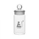 Weighing bottle-Tall form, borosilicate glass with interchangeable ground stopper, cap. 60ml, OD 40mm, height 80mm