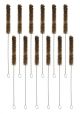 Brush Test tube - Bristle, with fan shaped end, L 80mm, dia 12mm, total length 230mm Pack of 12