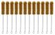 Brush Test tube - Bristle, with fan shaped end, L 90mm, dia 29mm, total length 230mm Pack of 12