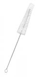 Brush-Test tube - Nylon, with cotton yarn tip on stainless steel wire handle, tapered head 24-13mm, for tube dia 12-16mm