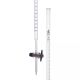 Burettes with straight bore interchangeable PTFE key stopcock, capacity 25ml, Sub. Div. 0.10ml Tolerance ± 0.05ml, class 'A'