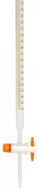 Burettes - PTFE Key Stopcock - Amber Printing, Class-A, 100 ml
