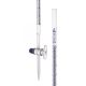 Burettes Schellbach-single bore, glass stopcock, capacity 10ml, Sub. Div. 0.10ml Tolerance ± 0.10ml, class 'B', Blue Graduations